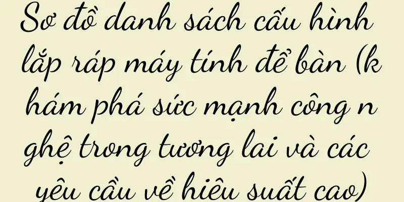 Sơ đồ danh sách cấu hình lắp ráp máy tính để bàn (khám phá sức mạnh công nghệ trong tương lai và các yêu cầu về hiệu suất cao)