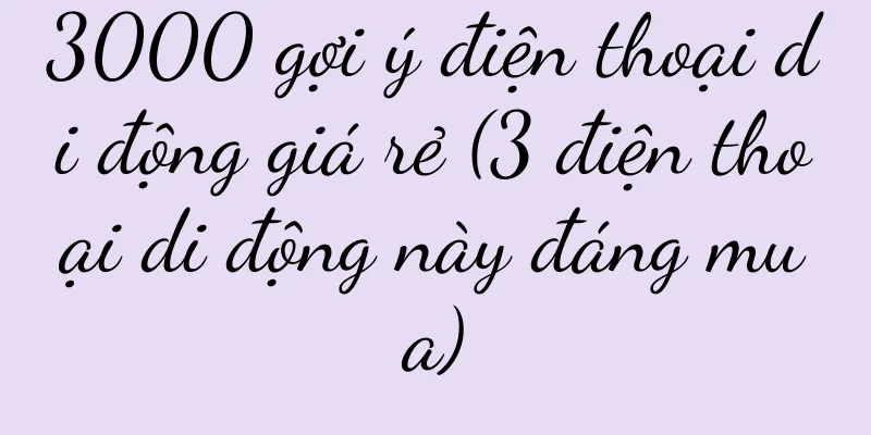 3000 gợi ý điện thoại di động giá rẻ (3 điện thoại di động này đáng mua)