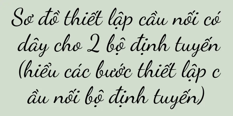 Sơ đồ thiết lập cầu nối có dây cho 2 bộ định tuyến (hiểu các bước thiết lập cầu nối bộ định tuyến)