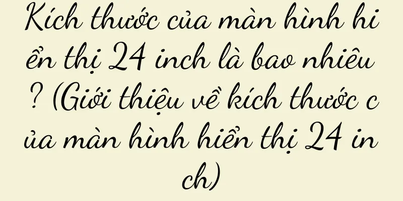 Kích thước của màn hình hiển thị 24 inch là bao nhiêu? (Giới thiệu về kích thước của màn hình hiển thị 24 inch)