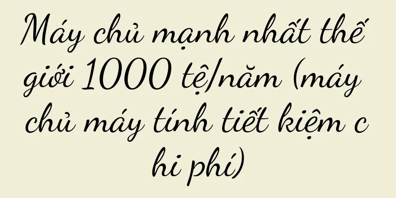 Máy chủ mạnh nhất thế giới 1000 tệ/năm (máy chủ máy tính tiết kiệm chi phí)