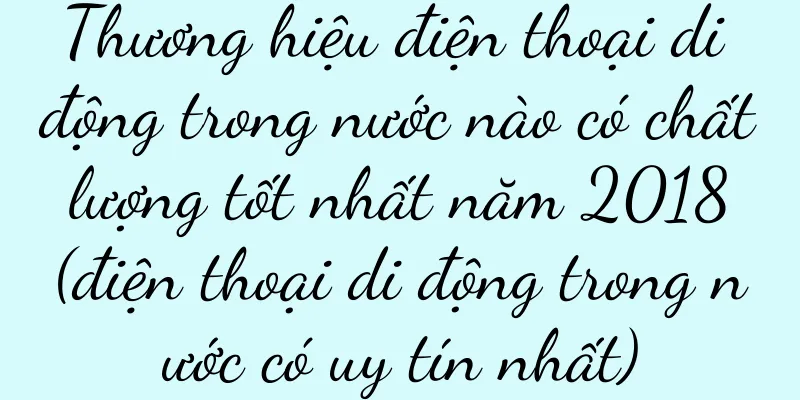Thương hiệu điện thoại di động trong nước nào có chất lượng tốt nhất năm 2018 (điện thoại di động trong nước có uy tín nhất)