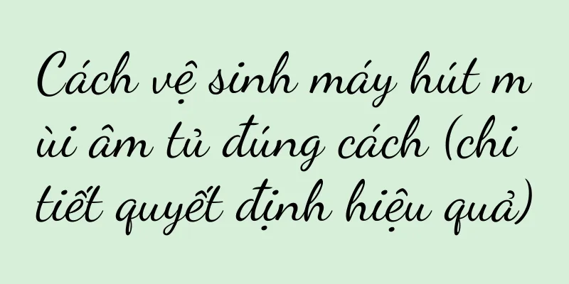 Cách vệ sinh máy hút mùi âm tủ đúng cách (chi tiết quyết định hiệu quả)