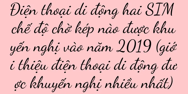 Điện thoại di động hai SIM chế độ chờ kép nào được khuyến nghị vào năm 2019 (giới thiệu điện thoại di động được khuyến nghị nhiều nhất)