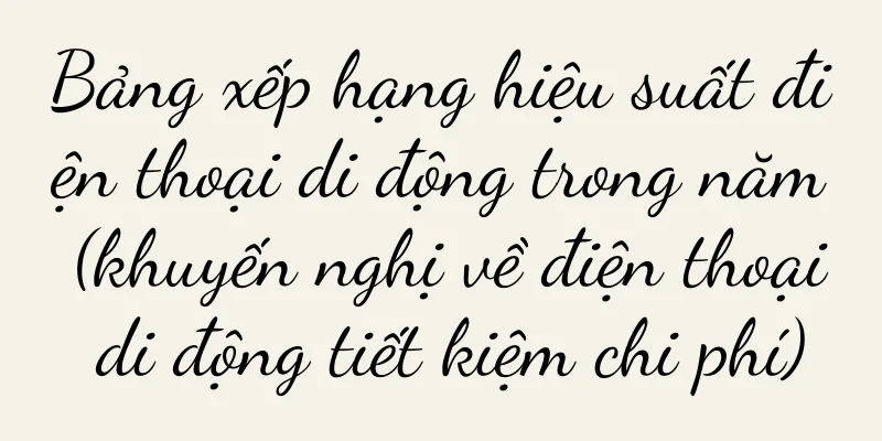 Bảng xếp hạng hiệu suất điện thoại di động trong năm (khuyến nghị về điện thoại di động tiết kiệm chi phí)