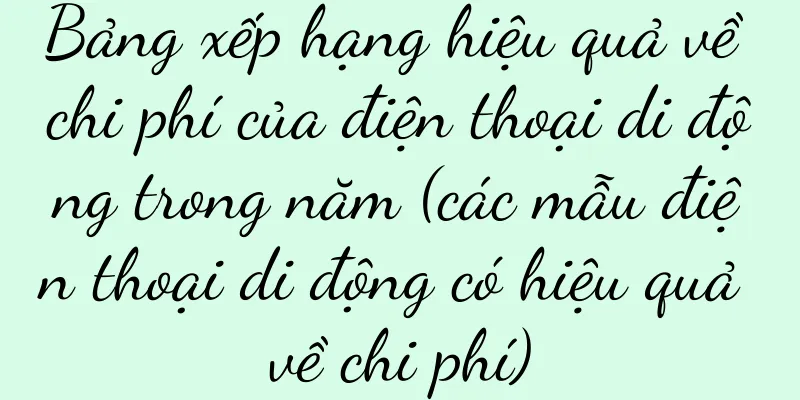 Bảng xếp hạng hiệu quả về chi phí của điện thoại di động trong năm (các mẫu điện thoại di động có hiệu quả về chi phí)