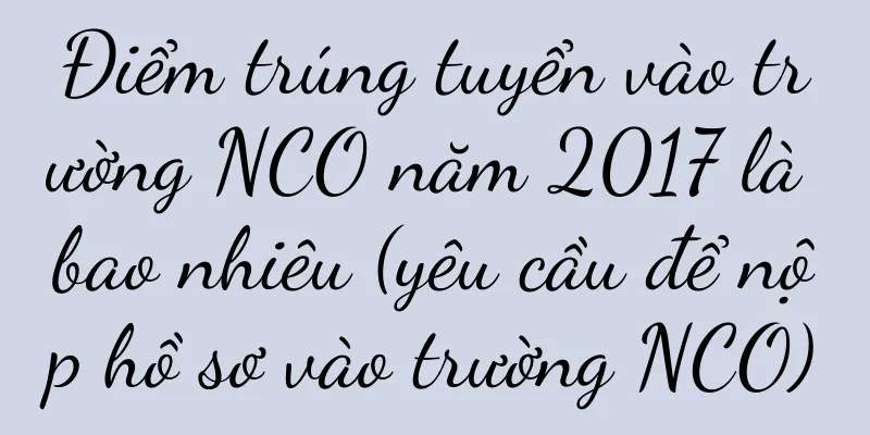 Điểm trúng tuyển vào trường NCO năm 2017 là bao nhiêu (yêu cầu để nộp hồ sơ vào trường NCO)