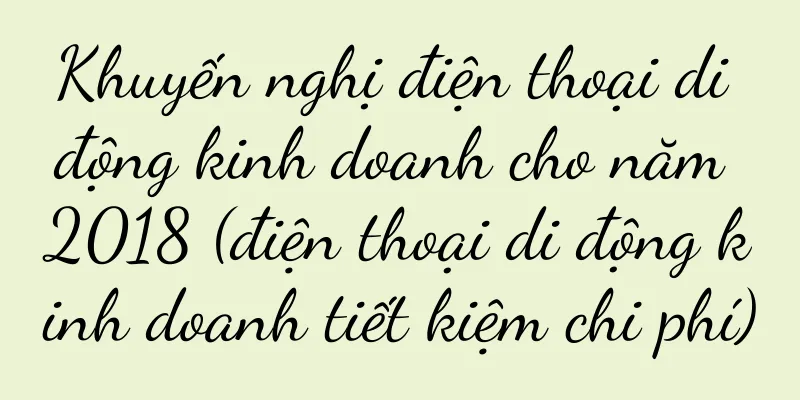 Khuyến nghị điện thoại di động kinh doanh cho năm 2018 (điện thoại di động kinh doanh tiết kiệm chi phí)