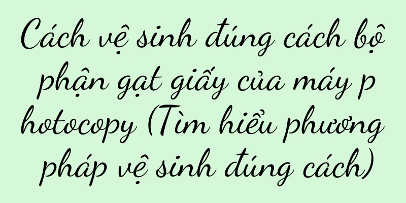 Cách vệ sinh đúng cách bộ phận gạt giấy của máy photocopy (Tìm hiểu phương pháp vệ sinh đúng cách)