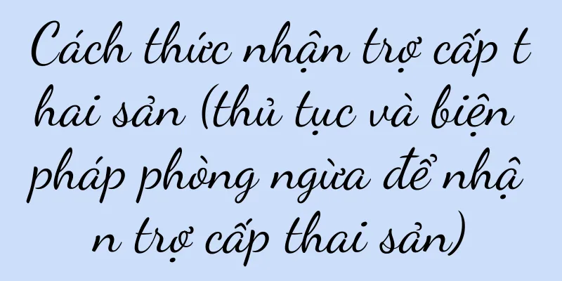Cách thức nhận trợ cấp thai sản (thủ tục và biện pháp phòng ngừa để nhận trợ cấp thai sản)