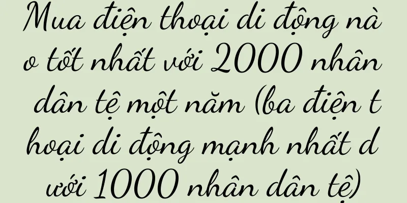 Mua điện thoại di động nào tốt nhất với 2000 nhân dân tệ một năm (ba điện thoại di động mạnh nhất dưới 1000 nhân dân tệ)