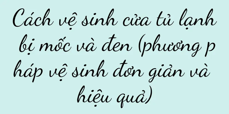 Cách vệ sinh cửa tủ lạnh bị mốc và đen (phương pháp vệ sinh đơn giản và hiệu quả)