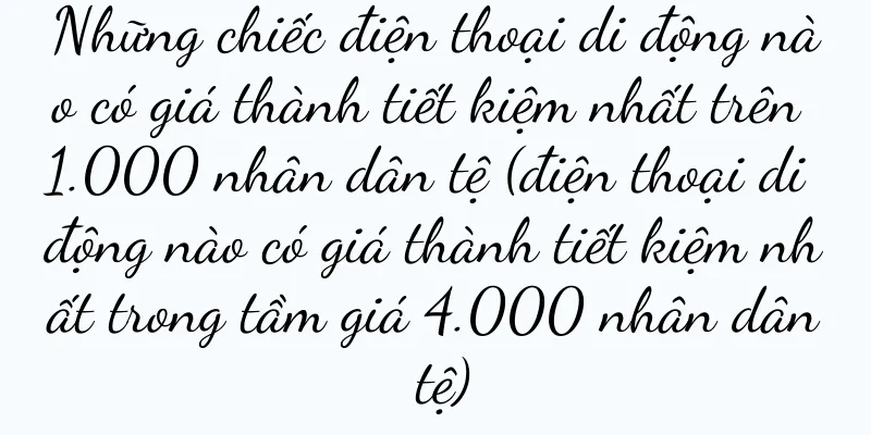 Những chiếc điện thoại di động nào có giá thành tiết kiệm nhất trên 1.000 nhân dân tệ (điện thoại di động nào có giá thành tiết kiệm nhất trong tầm giá 4.000 nhân dân tệ)