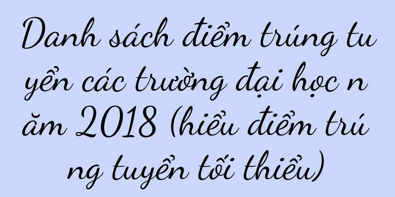 Danh sách điểm trúng tuyển các trường đại học năm 2018 (hiểu điểm trúng tuyển tối thiểu)
