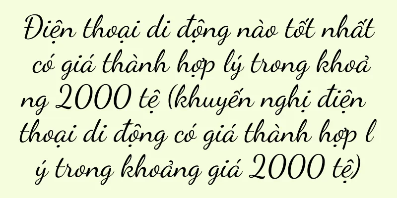 Điện thoại di động nào tốt nhất có giá thành hợp lý trong khoảng 2000 tệ (khuyến nghị điện thoại di động có giá thành hợp lý trong khoảng giá 2000 tệ)