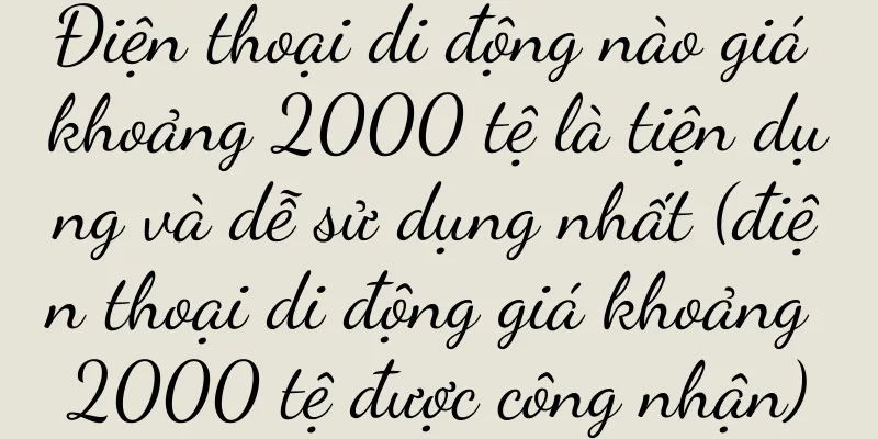 Điện thoại di động nào giá khoảng 2000 tệ là tiện dụng và dễ sử dụng nhất (điện thoại di động giá khoảng 2000 tệ được công nhận)