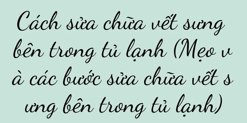 Cách sửa chữa vết sưng bên trong tủ lạnh (Mẹo và các bước sửa chữa vết sưng bên trong tủ lạnh)