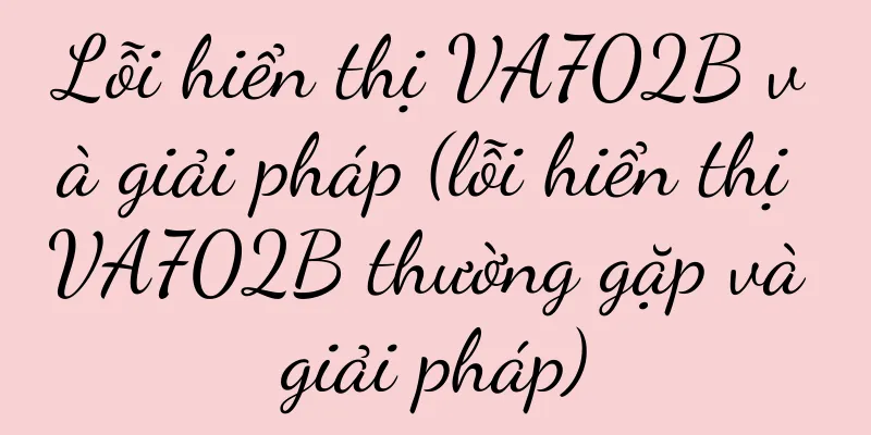 Lỗi hiển thị VA702B và giải pháp (lỗi hiển thị VA702B thường gặp và giải pháp)