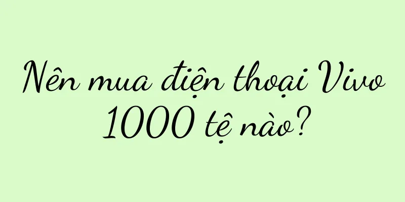 Nên mua điện thoại Vivo 1000 tệ nào?