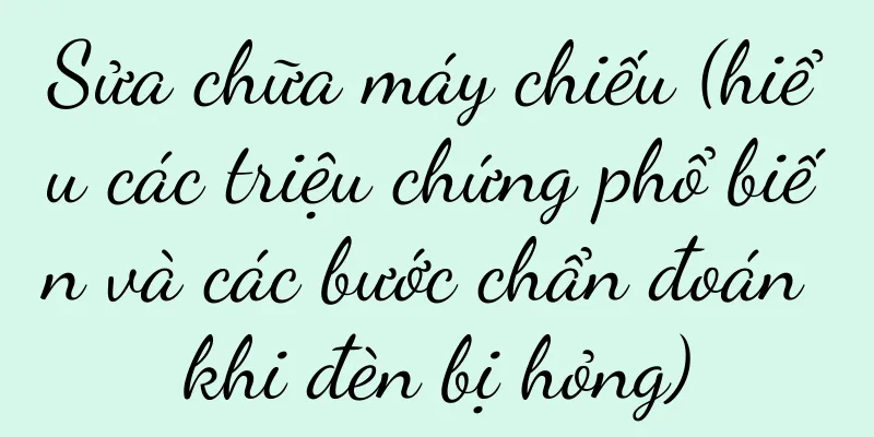 Sửa chữa máy chiếu (hiểu các triệu chứng phổ biến và các bước chẩn đoán khi đèn bị hỏng)