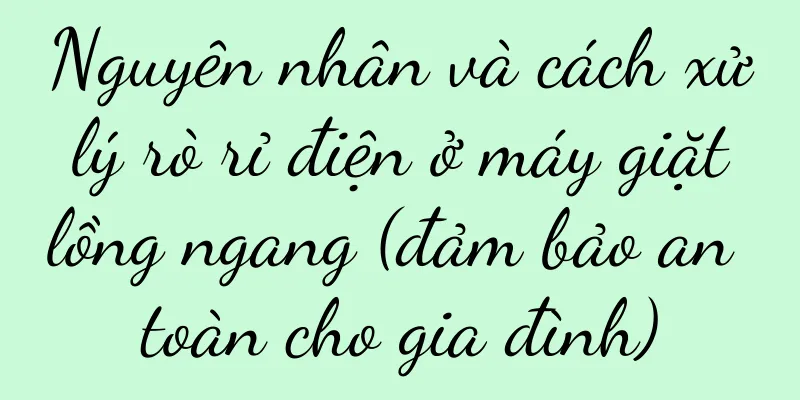Nguyên nhân và cách xử lý rò rỉ điện ở máy giặt lồng ngang (đảm bảo an toàn cho gia đình)