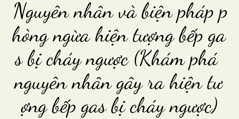 Nguyên nhân và biện pháp phòng ngừa hiện tượng bếp gas bị cháy ngược (Khám phá nguyên nhân gây ra hiện tượng bếp gas bị cháy ngược)