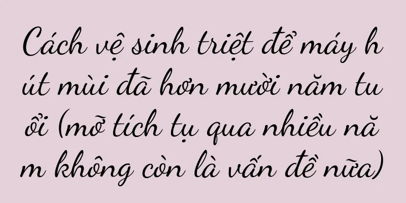 Cách vệ sinh triệt để máy hút mùi đã hơn mười năm tuổi (mỡ tích tụ qua nhiều năm không còn là vấn đề nữa)