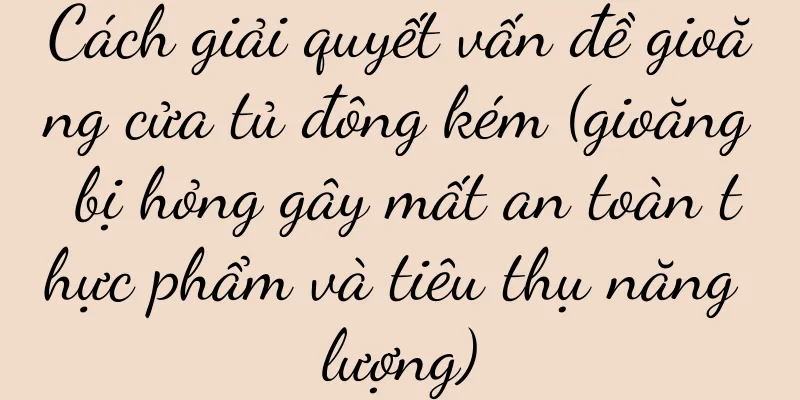 Cách giải quyết vấn đề gioăng cửa tủ đông kém (gioăng bị hỏng gây mất an toàn thực phẩm và tiêu thụ năng lượng)