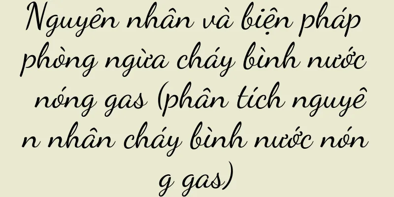 Nguyên nhân và biện pháp phòng ngừa cháy bình nước nóng gas (phân tích nguyên nhân cháy bình nước nóng gas)