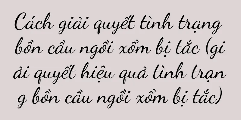Cách giải quyết tình trạng bồn cầu ngồi xổm bị tắc (giải quyết hiệu quả tình trạng bồn cầu ngồi xổm bị tắc)
