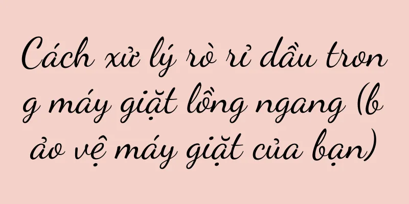 Cách xử lý rò rỉ dầu trong máy giặt lồng ngang (bảo vệ máy giặt của bạn)