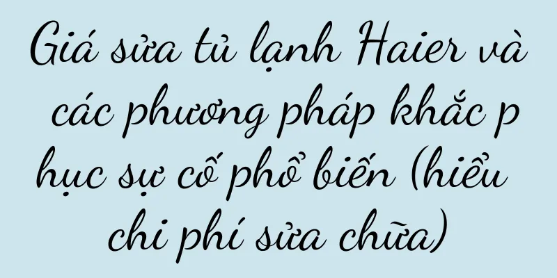 Giá sửa tủ lạnh Haier và các phương pháp khắc phục sự cố phổ biến (hiểu chi phí sửa chữa)