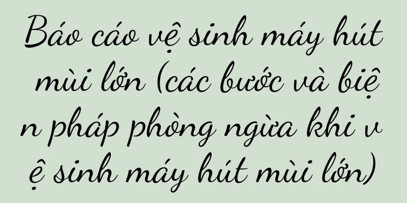 Báo cáo vệ sinh máy hút mùi lớn (các bước và biện pháp phòng ngừa khi vệ sinh máy hút mùi lớn)