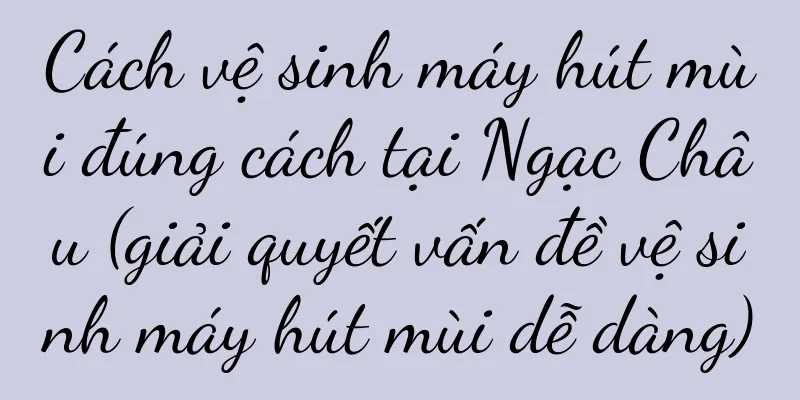 Cách vệ sinh máy hút mùi đúng cách tại Ngạc Châu (giải quyết vấn đề vệ sinh máy hút mùi dễ dàng)