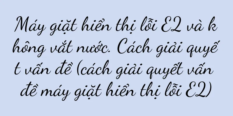 Máy giặt hiển thị lỗi E2 và không vắt nước. Cách giải quyết vấn đề (cách giải quyết vấn đề máy giặt hiển thị lỗi E2)