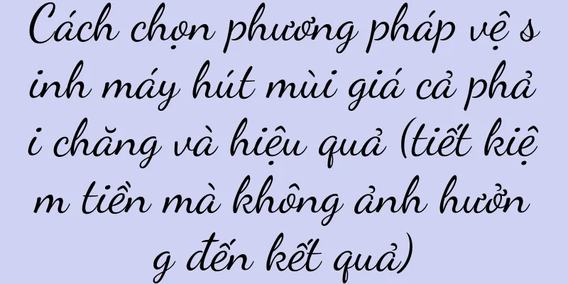 Cách chọn phương pháp vệ sinh máy hút mùi giá cả phải chăng và hiệu quả (tiết kiệm tiền mà không ảnh hưởng đến kết quả)