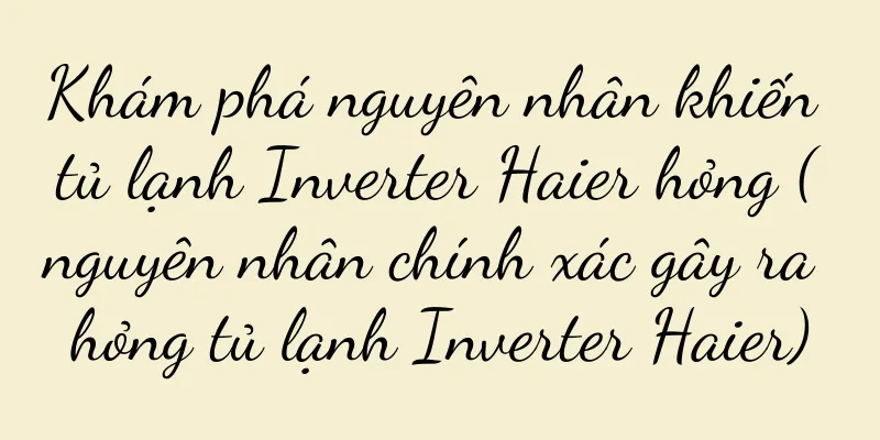 Khám phá nguyên nhân khiến tủ lạnh Inverter Haier hỏng (nguyên nhân chính xác gây ra hỏng tủ lạnh Inverter Haier)