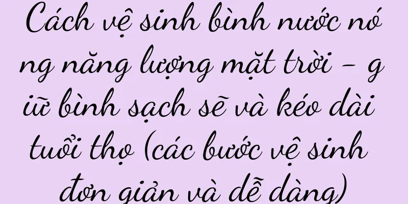 Cách vệ sinh bình nước nóng năng lượng mặt trời - giữ bình sạch sẽ và kéo dài tuổi thọ (các bước vệ sinh đơn giản và dễ dàng)