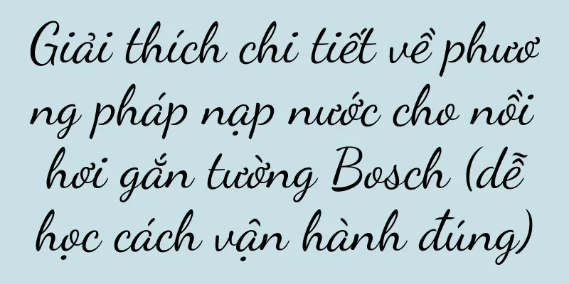Giải thích chi tiết về phương pháp nạp nước cho nồi hơi gắn tường Bosch (dễ học cách vận hành đúng)