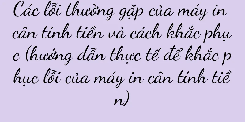 Các lỗi thường gặp của máy in cân tính tiền và cách khắc phục (hướng dẫn thực tế để khắc phục lỗi của máy in cân tính tiền)