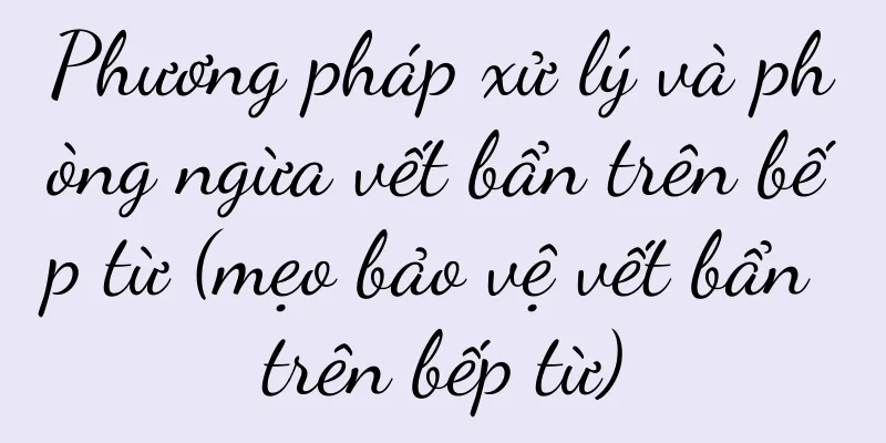 Phương pháp xử lý và phòng ngừa vết bẩn trên bếp từ (mẹo bảo vệ vết bẩn trên bếp từ)