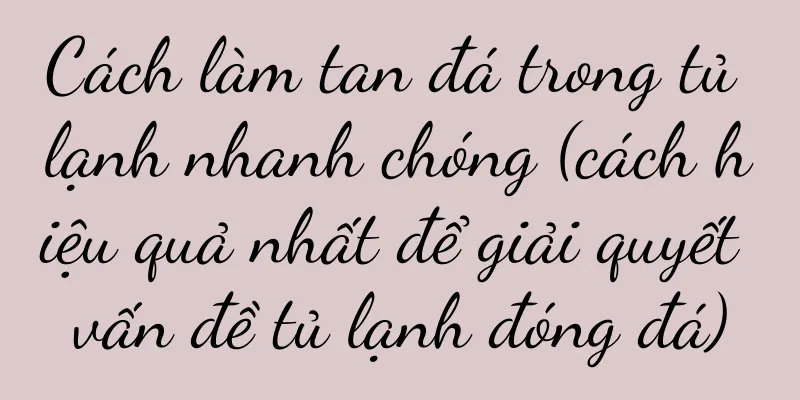 Cách làm tan đá trong tủ lạnh nhanh chóng (cách hiệu quả nhất để giải quyết vấn đề tủ lạnh đóng đá)