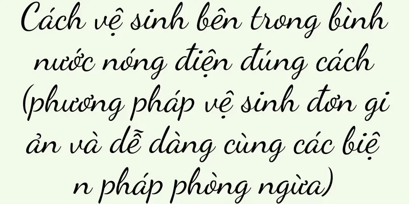 Cách vệ sinh bên trong bình nước nóng điện đúng cách (phương pháp vệ sinh đơn giản và dễ dàng cùng các biện pháp phòng ngừa)