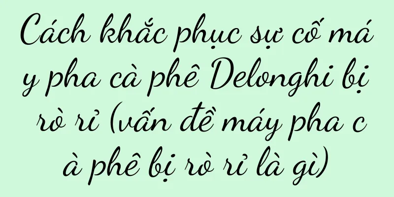 Cách khắc phục sự cố máy pha cà phê Delonghi bị rò rỉ (vấn đề máy pha cà phê bị rò rỉ là gì)