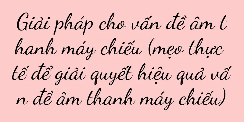 Giải pháp cho vấn đề âm thanh máy chiếu (mẹo thực tế để giải quyết hiệu quả vấn đề âm thanh máy chiếu)