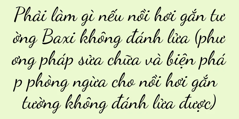 Phải làm gì nếu nồi hơi gắn tường Baxi không đánh lửa (phương pháp sửa chữa và biện pháp phòng ngừa cho nồi hơi gắn tường không đánh lửa được)