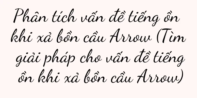 Phân tích vấn đề tiếng ồn khi xả bồn cầu Arrow (Tìm giải pháp cho vấn đề tiếng ồn khi xả bồn cầu Arrow)
