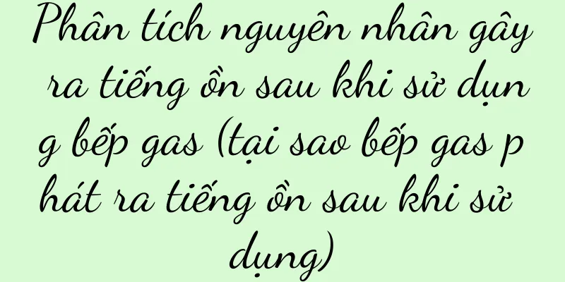 Phân tích nguyên nhân gây ra tiếng ồn sau khi sử dụng bếp gas (tại sao bếp gas phát ra tiếng ồn sau khi sử dụng)