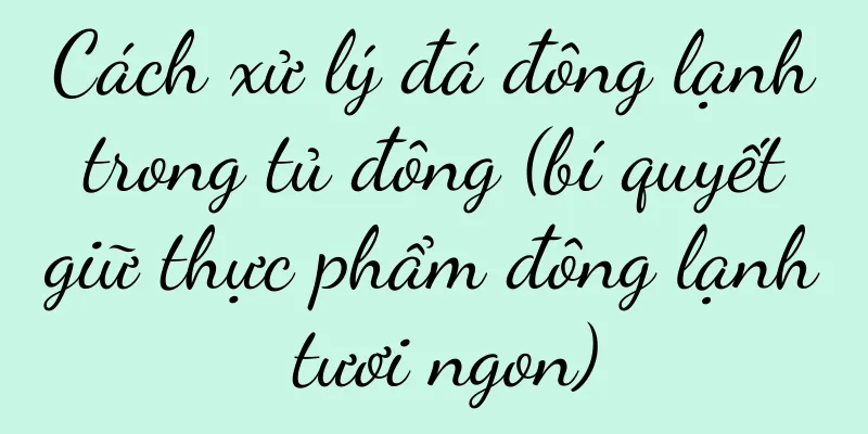 Cách xử lý đá đông lạnh trong tủ đông (bí quyết giữ thực phẩm đông lạnh tươi ngon)