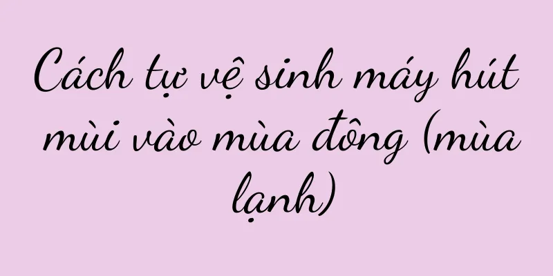 Cách tự vệ sinh máy hút mùi vào mùa đông (mùa lạnh)